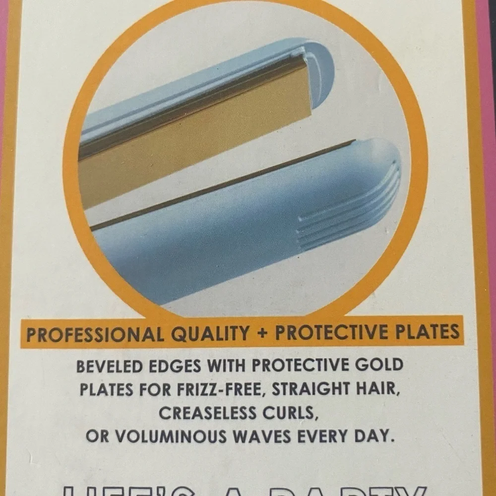 #117-NWT-PACKED PARTY-STRAIGHT TO IT ULTRA LIGHTWEIGHT FLAT IRON